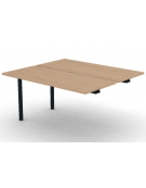 Allungo per benches profondità cm 125 - piano melaminico spessore mm 25 e struttura metallica - Colori a scelta - cm 140x125x74h