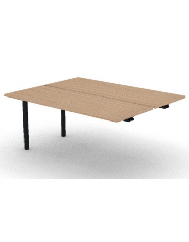 Allungo per benches profondità cm 125 - piano melaminico spessore mm 25 e struttura metallica - Colori a scelta - cm 160x125x74h