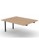 Allungo per benches profondità cm 125 - piano melaminico spessore mm 25 e struttura metallica - Colori a scelta - cm 160x125x74h