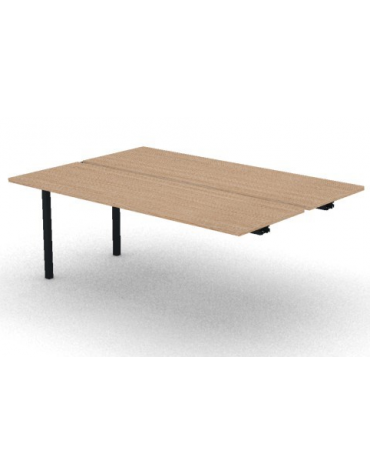 Allungo per benches profondità cm 125 - piano melaminico spessore mm 25 e struttura metallica - Colori a scelta - cm 180x125x74h