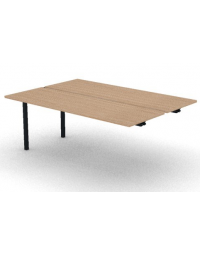 Allungo per benches profondit&agrave; cm 125 - piano melaminico spessore mm 25 e struttura metallica - Colori a scelta - cm 180x125x74h
