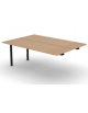 Allungo per benches profondità cm 125 - piano melaminico spessore mm 25 e struttura metallica - Colori a scelta - cm 180x125x74h