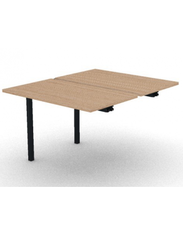 Allungo per benches profondità cm125 - piano melaminico spessore mm30 e struttura metallica - Colori a scelta - cm 100x125x74,5h