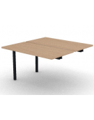 Allungo per benches profondità cm125 - piano melaminico spessore mm30 e struttura metallica - Colori a scelta - cm 120x125x74,5h
