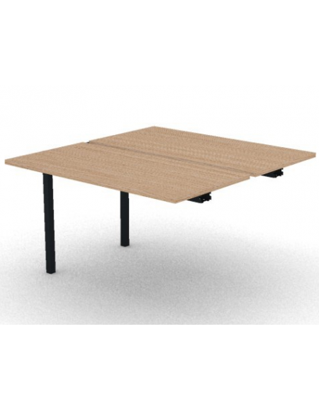 Allungo per benches profondità cm125 - piano melaminico spessore mm30 e struttura metallica - Colori a scelta - cm 120x125x74,5h