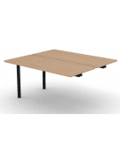 Allungo per benches profondità cm125 - piano melaminico spessore mm30 e struttura metallica - Colori a scelta - cm 140x125x74,5h