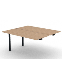 Allungo per benches profondit&agrave; cm125 - piano melaminico spessore mm30 e struttura metallica - Colori a scelta - cm 140x125x74,5h