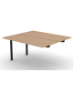 Allungo per benches profondità cm125 - piano melaminico spessore mm30 e struttura metallica - Colori a scelta - cm 140x125x74,5h