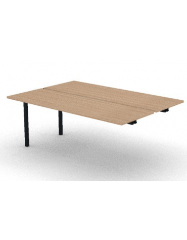 Allungo per benches profondità cm125 - piano melaminico spessore mm30 e struttura metallica - Colori a scelta - cm 180x125x74,5h