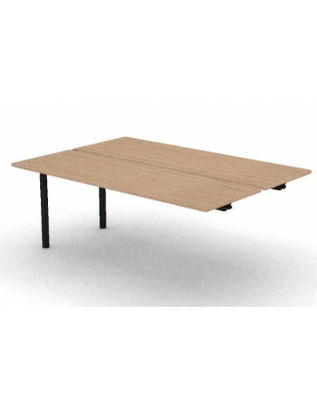 Allungo per benches profondità cm125 - piano melaminico spessore mm30 e struttura metallica - Colori a scelta - cm 180x125x74,5h