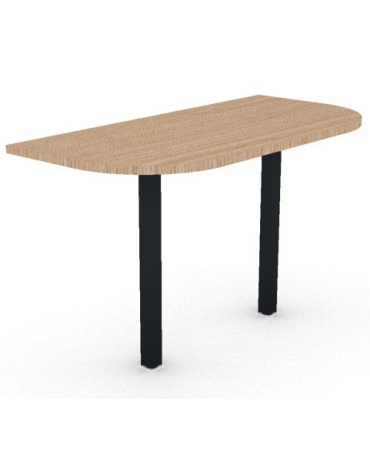 Terminale per benches profondità cm 125 - piano melaminico spessore mm 25 e struttura metallica -Colori a scelta - cm 125x60x74h