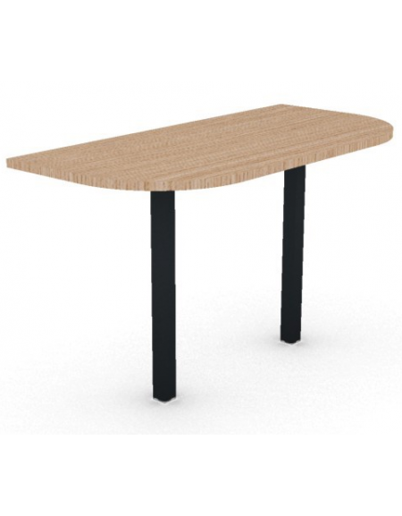 Terminale per benches profondità cm 125 - piano melaminico spessore mm 25 e struttura metallica -Colori a scelta - cm 125x60x74h