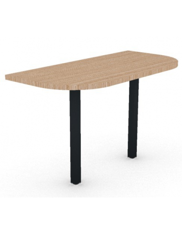 Terminale per benches profondità cm 125 - piano melaminico spessore mm30 e struttura metallica -Colori a scelta- cm 125x60x74,5h