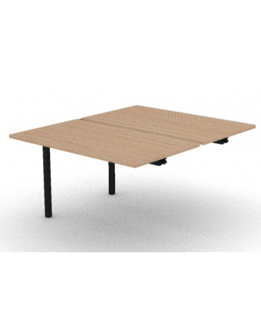 Allungo per benches profondità cm 145 - piano melaminico spessore mm 25 e struttura metallica - Colori a scelta - cm 120x145x74h