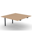 Allungo per benches profondità cm 145 - piano melaminico spessore mm 25 e struttura metallica - Colori a scelta - cm 140x145x74h
