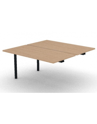 Allungo per benches profondità cm 145 - piano melaminico spessore mm 25 e struttura metallica - Colori a scelta - cm 140x145x74h