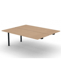 Allungo per benches profondit&agrave; cm 145 - piano melaminico spessore mm 25 e struttura metallica - Colori a scelta - cm 180x145x74h