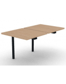Allungo per benches profondità cm 145 - piano melaminico spessore mm30 e struttura metallica -Colori a scelta- cm 80x145x74,5h
