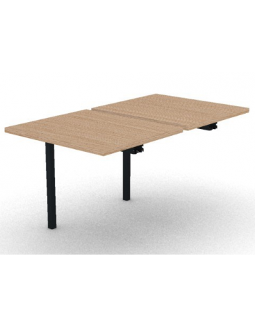 Allungo per benches profondità cm 145 - piano melaminico spessore mm30 e struttura metallica -Colori a scelta- cm 80x145x74,5h