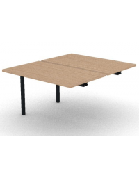 Allungo per benches profondit&agrave; cm 145 - piano melaminico spessore mm30 e struttura metallica -Colori a scelta- cm 120x145x74,5h