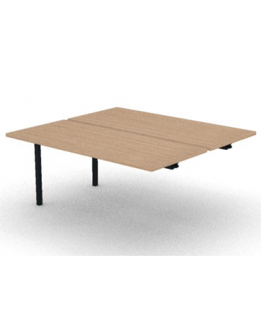 Allungo per benches profondità cm 145 - piano melaminico spessore mm30 e struttura metallica -Colori a scelta- cm 160x145x74,5h