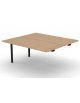 Allungo per benches profondità cm 145 - piano melaminico spessore mm30 e struttura metallica -Colori a scelta- cm 160x145x74,5h