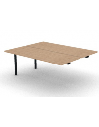 Allungo per benches profondit&agrave; cm 145 - piano melaminico spessore mm30 e struttura metallica -Colori a scelta- cm 180x145x74,5h