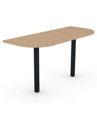 Terminale per benches profondità cm 145 - piano melaminico spessore mm 25 e struttura metallica -Colori a scelta - cm 145x60x74h