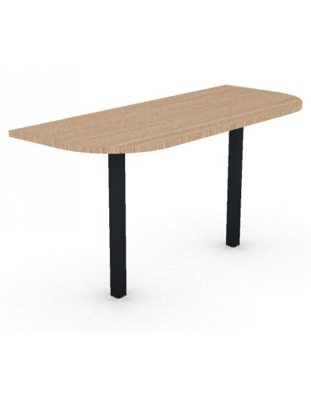 Terminale per benches profondità cm 145 - piano melaminico spessore mm 25 e struttura metallica -Colori a scelta - cm 145x60x74h