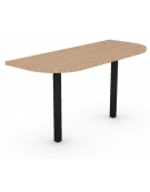 Terminale per benches profondità cm 145 - piano melaminico spessore mm30 e struttura metallica -Colori a scelta- cm 145x60x74,5h
