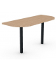 Terminale per benches profondità cm 145 - piano melaminico spessore mm30 e struttura metallica -Colori a scelta- cm 145x60x74,5h