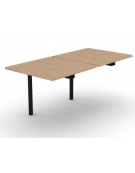 Allungo per benches profondità cm 165 - piano melaminico spessore mm 25 e struttura metallica - Colori a scelta - cm 80x165x74h