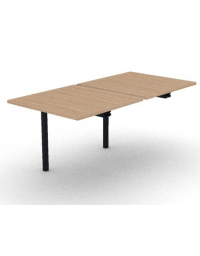 Allungo per benches profondit&agrave; cm 165 - piano melaminico spessore mm 25 e struttura metallica - Colori a scelta - cm 80x165x74h