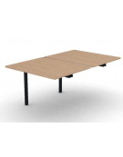 Allungo per benches profondità cm 165 - piano melaminico spessore mm 25 e struttura metallica - Colori a scelta - cm 100x165x74h