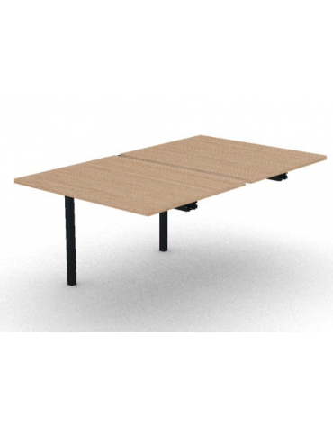 Allungo per benches profondità cm 165 - piano melaminico spessore mm 25 e struttura metallica - Colori a scelta - cm 100x165x74h