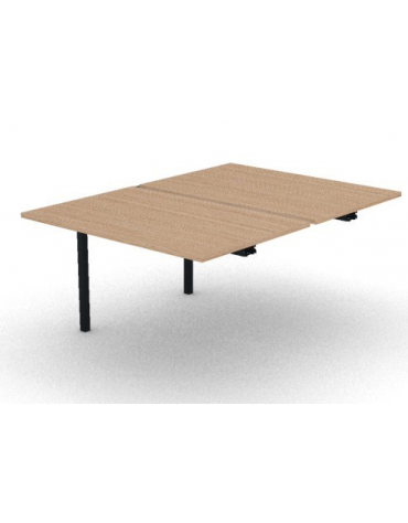 Allungo per benches profondità cm 165 - piano melaminico spessore mm 25 e struttura metallica - Colori a scelta - cm 120x165x74h