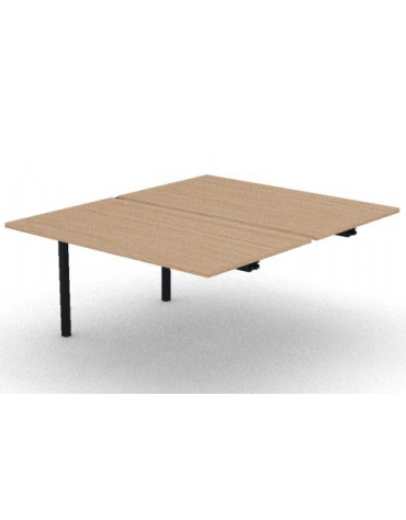 Allungo per benches profondità cm 165 - piano melaminico spessore mm 25 e struttura metallica - Colori a scelta - cm 140x165x74h