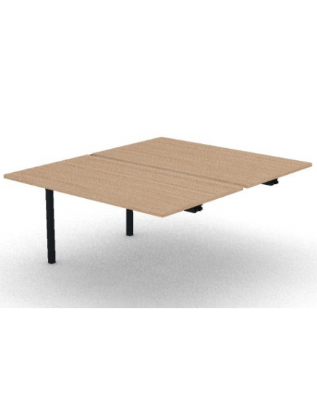 Allungo per benches profondità cm 165 - piano melaminico spessore mm 25 e struttura metallica - Colori a scelta - cm 140x165x74h