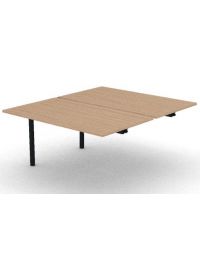 Allungo per benches profondit&agrave; cm 165 - piano melaminico spessore mm 25 e struttura metallica - Colori a scelta - cm 140x165x74h