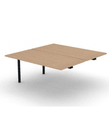 Allungo per benches profondità cm 165 - piano melaminico spessore mm 25 e struttura metallica - Colori a scelta - cm 160x165x74h