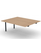 Allungo per benches profondità cm 165 - piano melaminico spessore mm 25 e struttura metallica - Colori a scelta - cm 180x165x74h