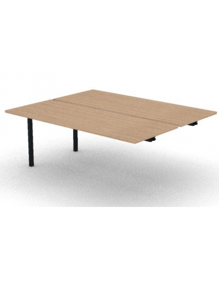 Allungo per benches profondità cm 165 - piano melaminico spessore mm 25 e struttura metallica - Colori a scelta - cm 180x165x74h