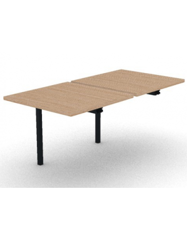 Allungo per benches profondità cm 165 - piano melaminico spessore mm30 e struttura metallica -Colori a scelta- cm 80x165x74,5h