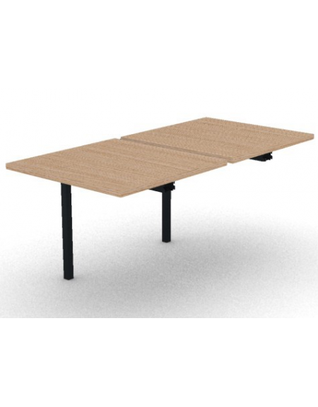 Allungo per benches profondità cm 165 - piano melaminico spessore mm30 e struttura metallica -Colori a scelta- cm 80x165x74,5h