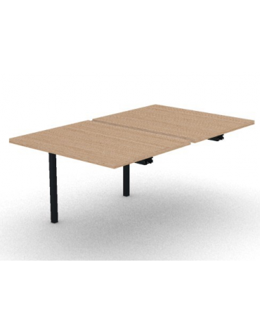 Allungo per benches profondità cm 165 - piano melaminico spessore mm30 e struttura metallica -Colori a scelta- cm 100x165x74,5h
