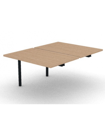 Allungo per benches profondità cm 165 - piano melaminico spessore mm30 e struttura metallica -Colori a scelta- cm 120x165x74,5h