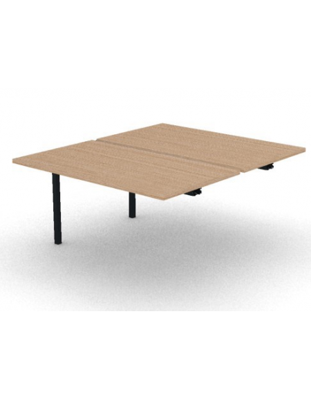 Allungo per benches profondità cm 165 - piano melaminico spessore mm30 e struttura metallica -Colori a scelta- cm 140x165x74,5h