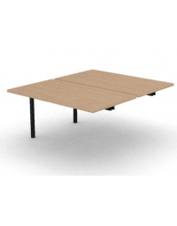 Allungo per benches profondit&agrave; cm 165 - piano melaminico spessore mm30 e struttura metallica -Colori a scelta- cm 140x165x74,5h