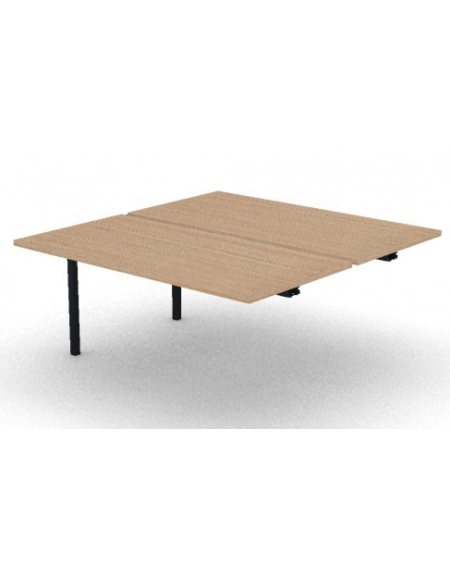 Allungo per benches profondità cm 165 - piano melaminico spessore mm30 e struttura metallica -Colori a scelta- cm 160x165x74,5h