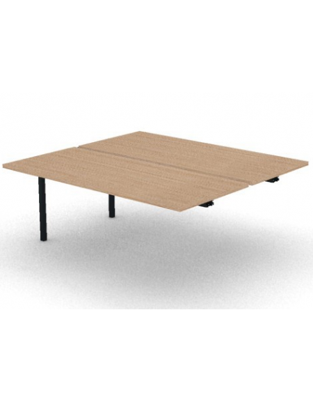 Allungo per benches profondità cm 165 - piano melaminico spessore mm30 e struttura metallica -Colori a scelta- cm 180x165x74,5h